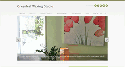 Desktop Screenshot of greenleafwaxingstudio.com